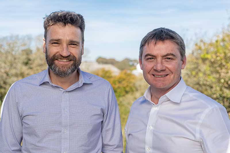 Cool Earth Director Matthew Owen and BIE Marketing Director Luc Godard